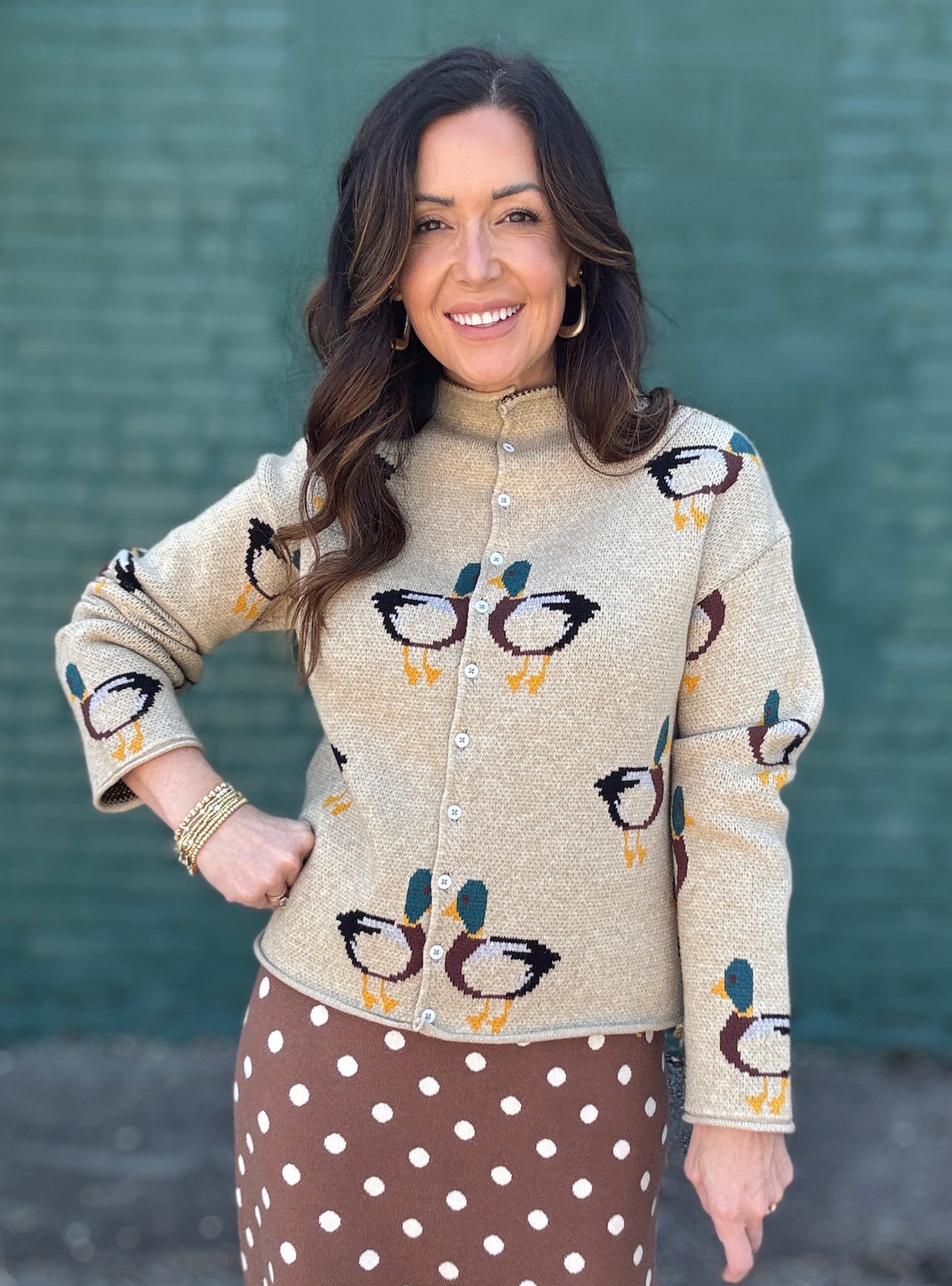 Waddle I Do Without This Duck Cardigan