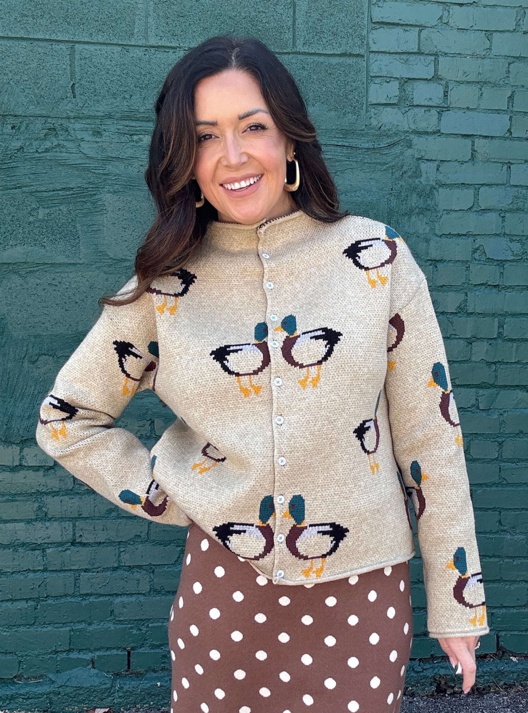 Waddle I Do Without This Duck Cardigan
