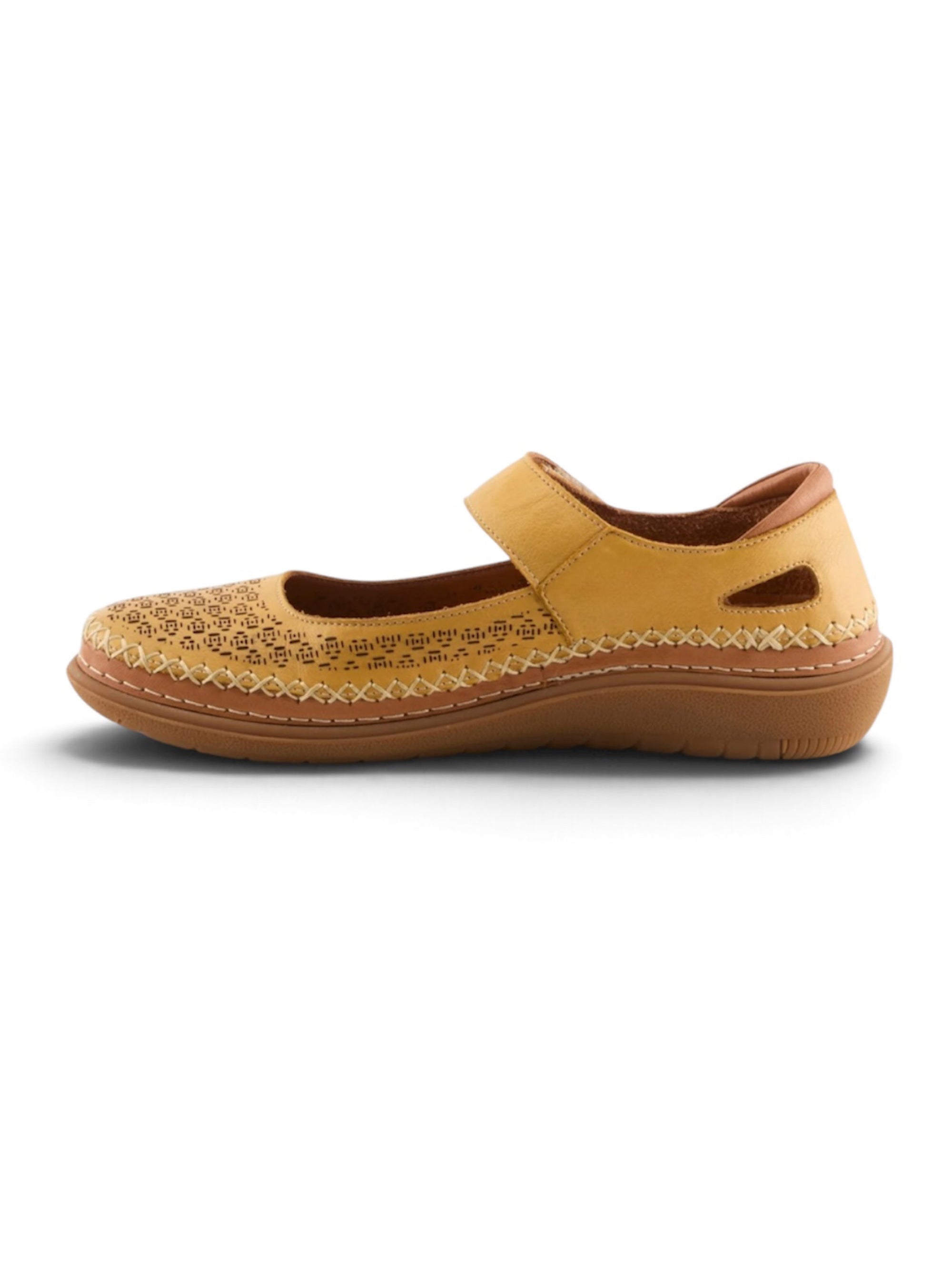 Spring Step Janah Yellow Mary Jane Shoes