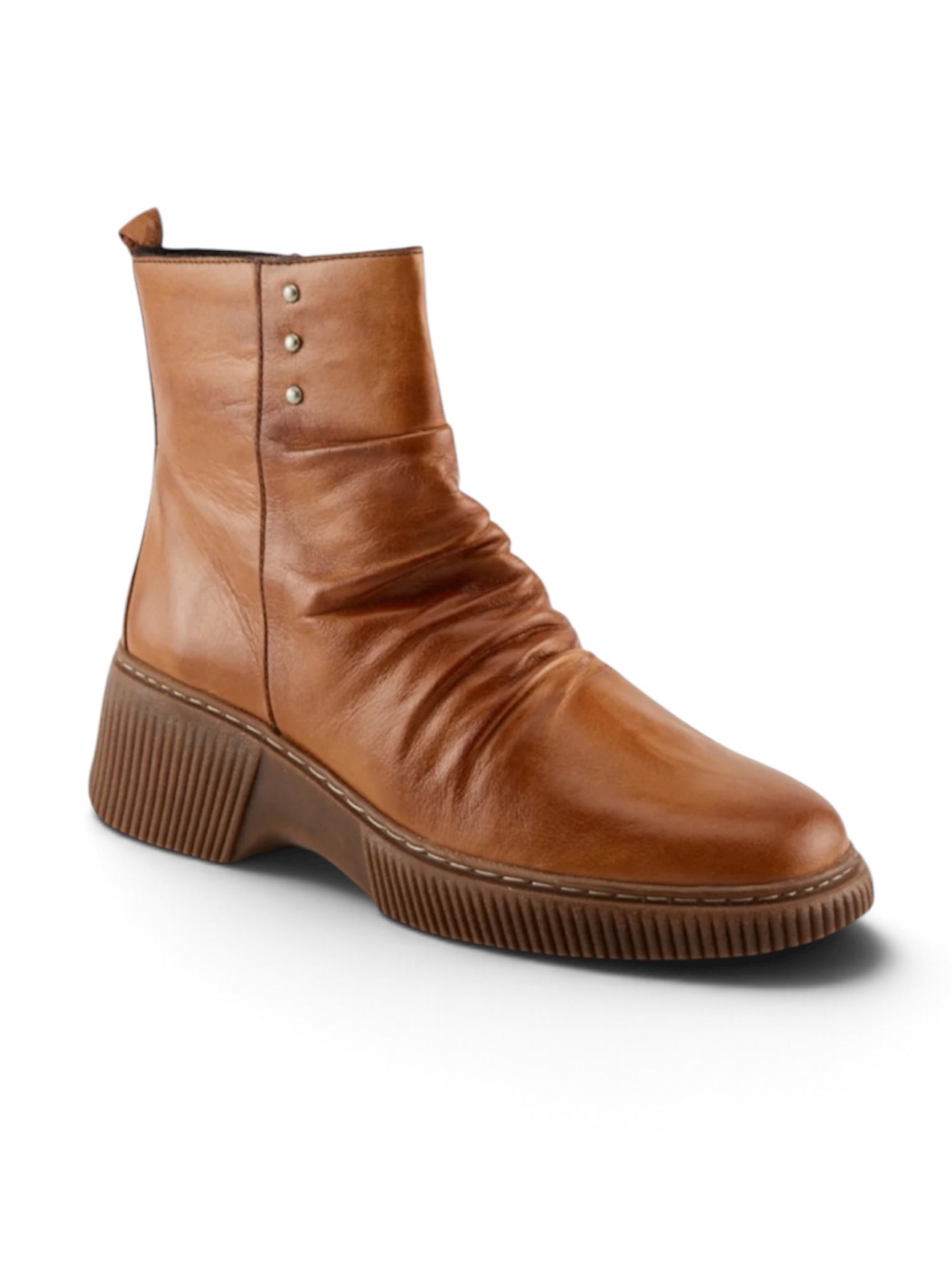 Spring Step Nayana Camel Ankle Boots
