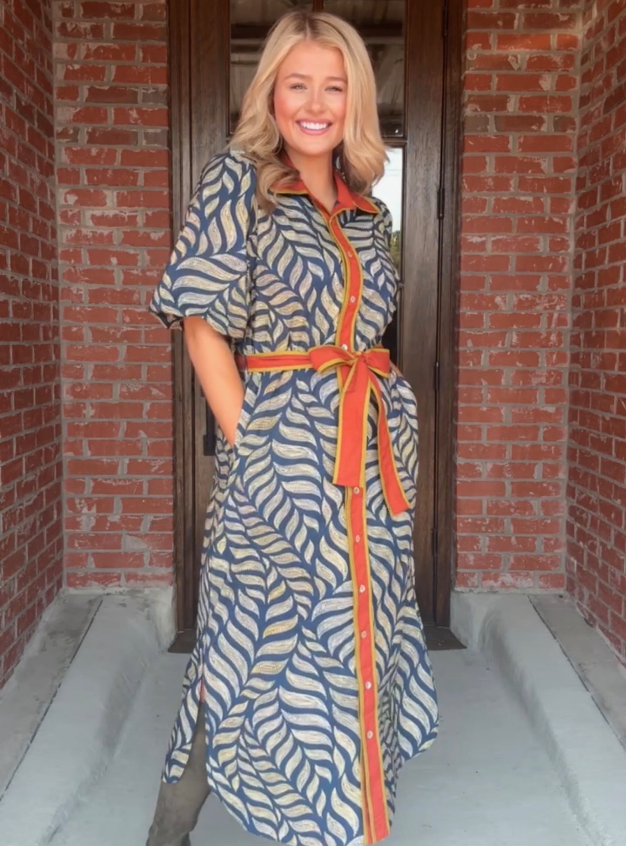 Turning Over A New Leaf Midi Dress