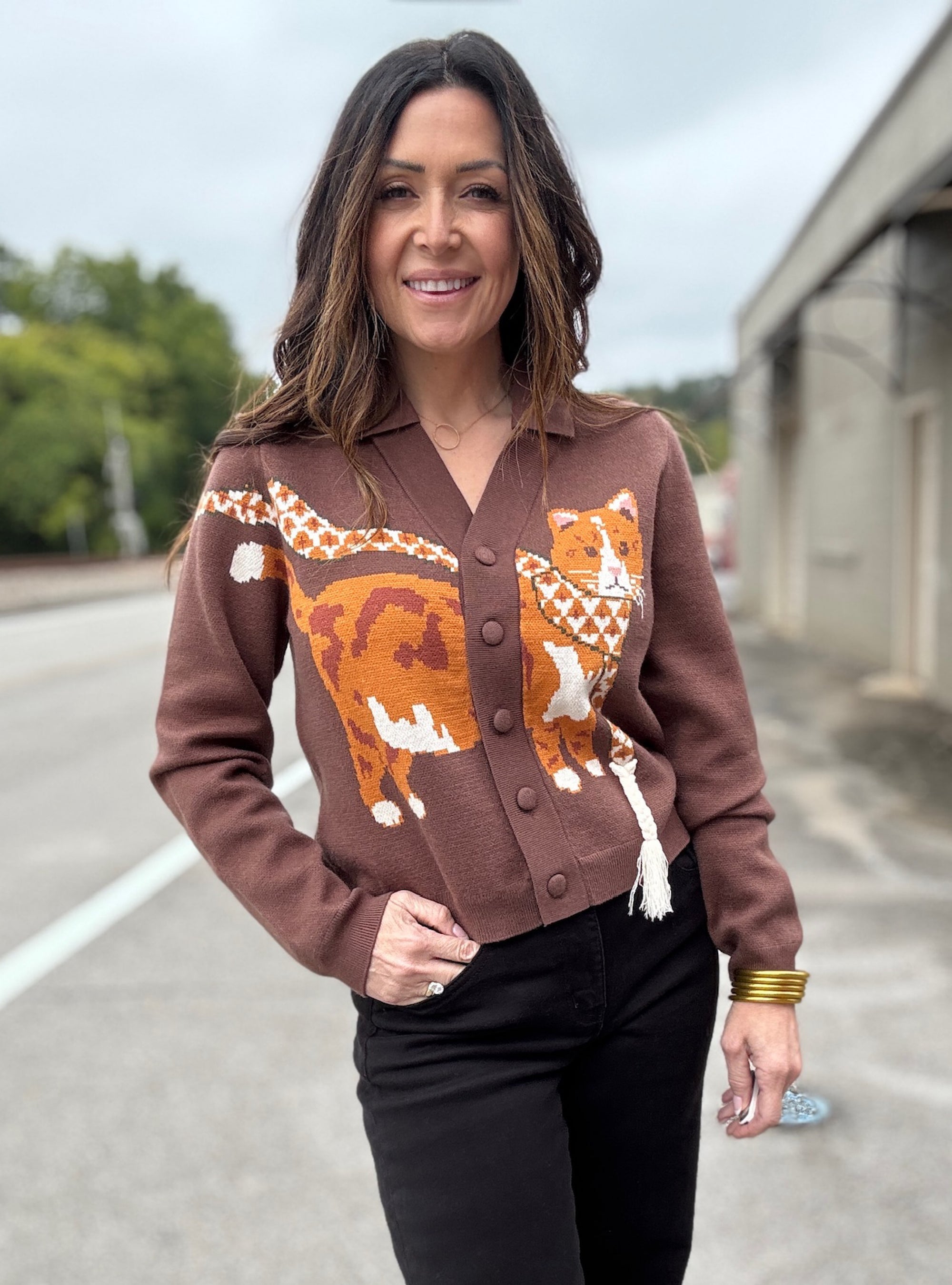 The Cat's Meow Collared Cardigan
