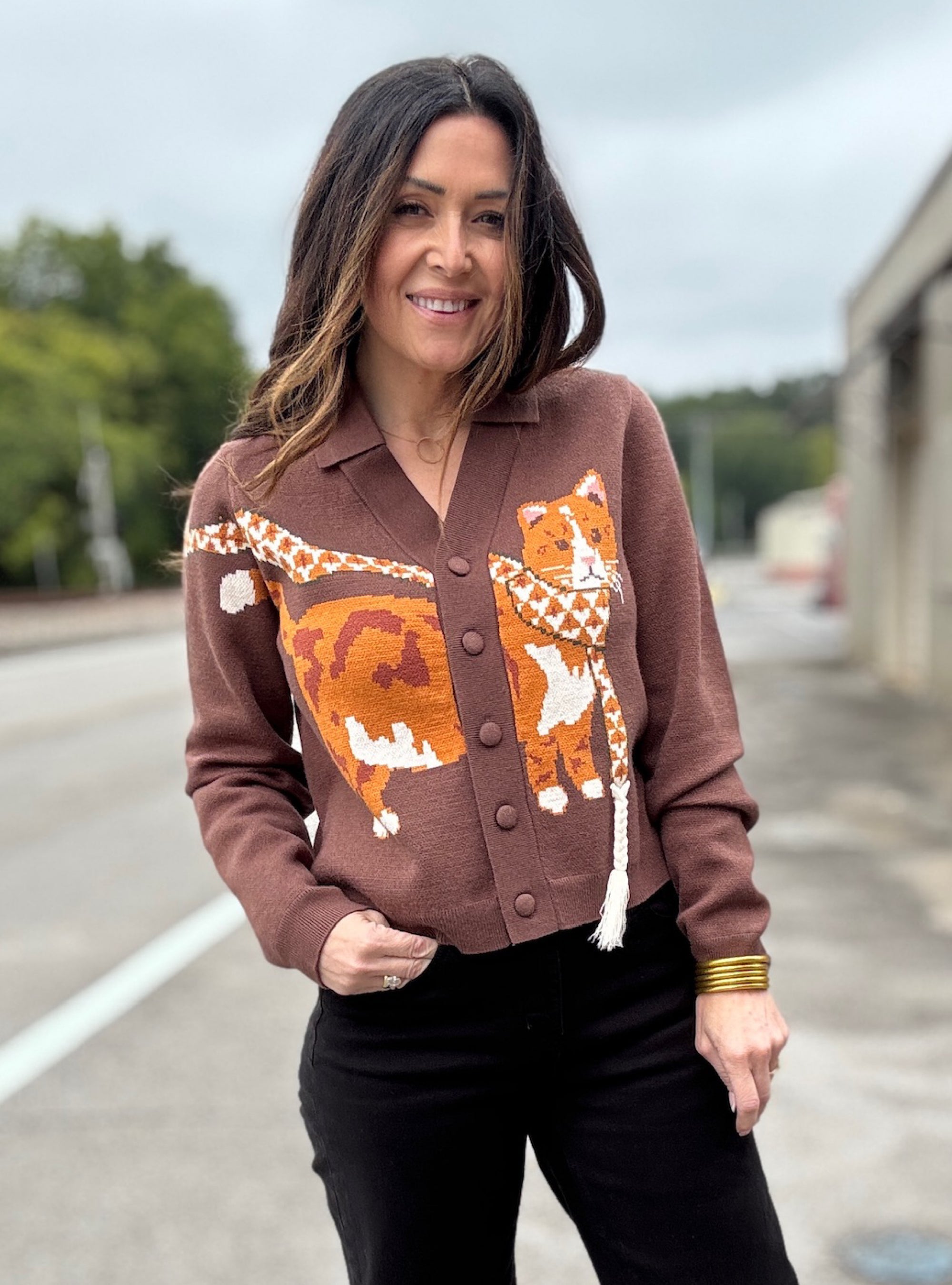 The Cat's Meow Collared Cardigan