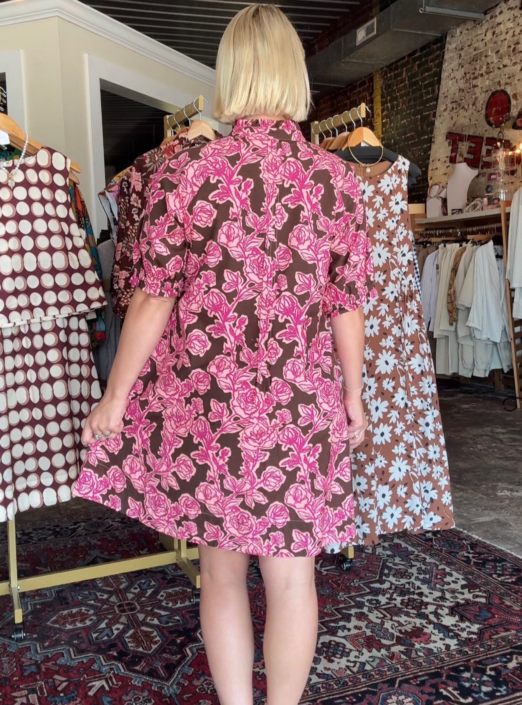 Uncle Frank Rose to the Occasion Dress