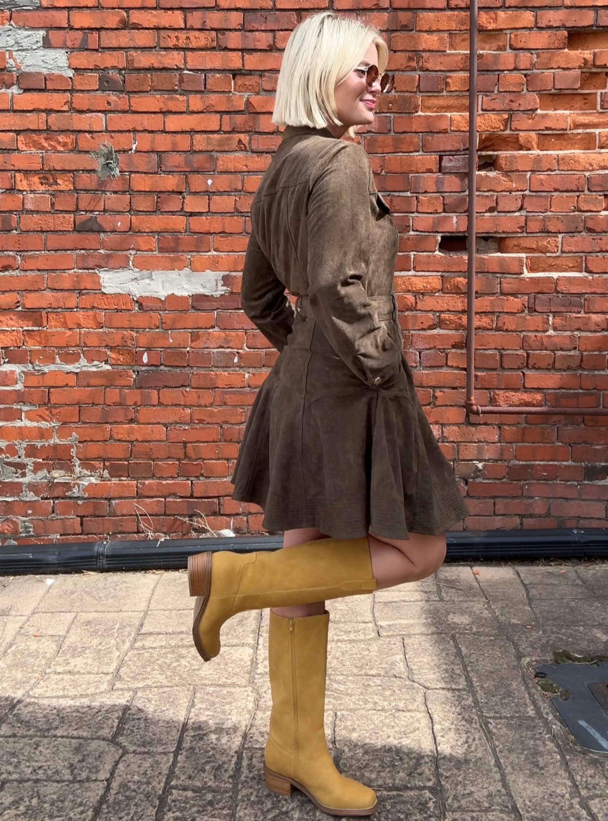 Olive A Good Belted Moment Dress