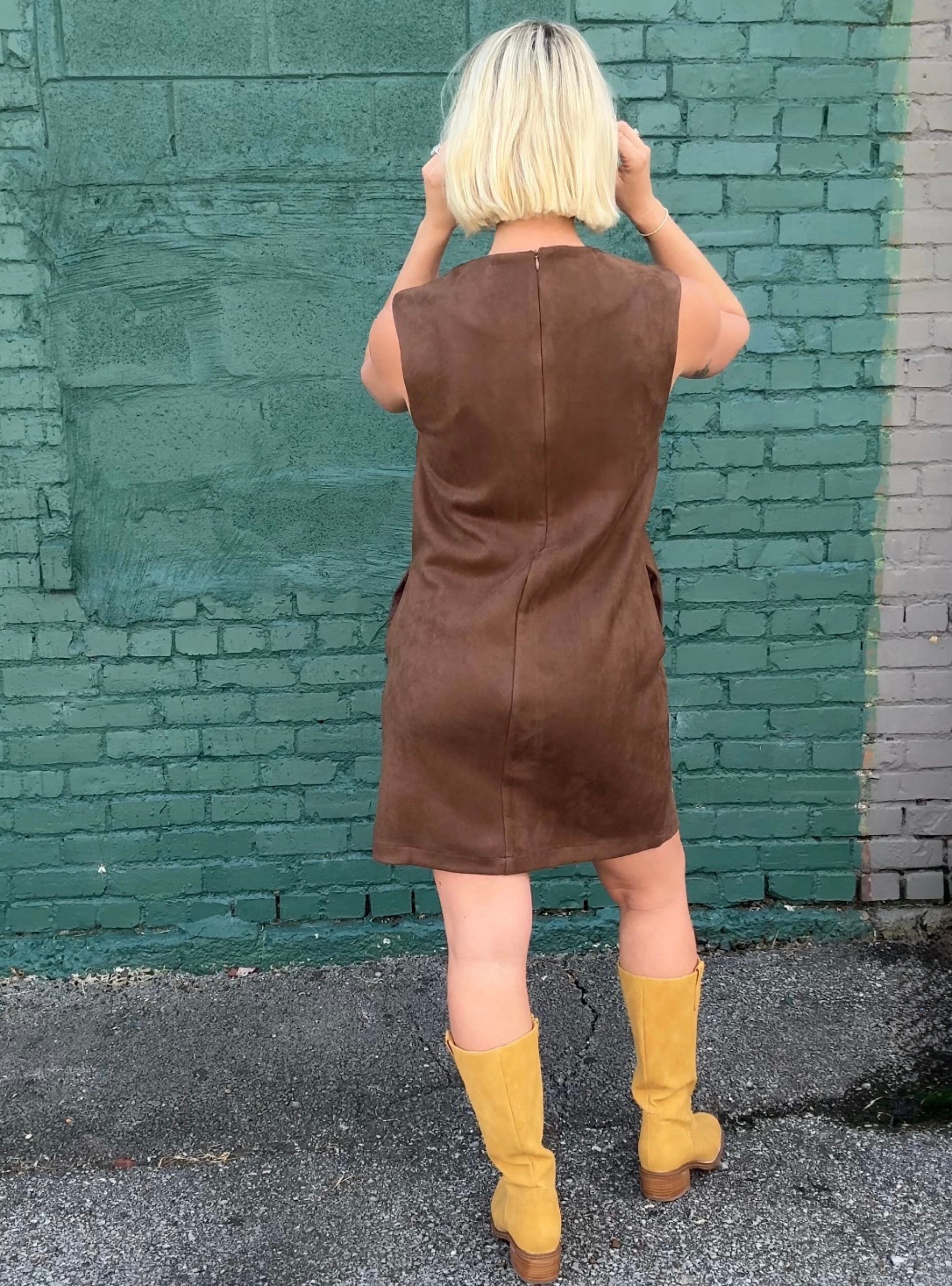 Made In The Suede Embroidered Floral Dress