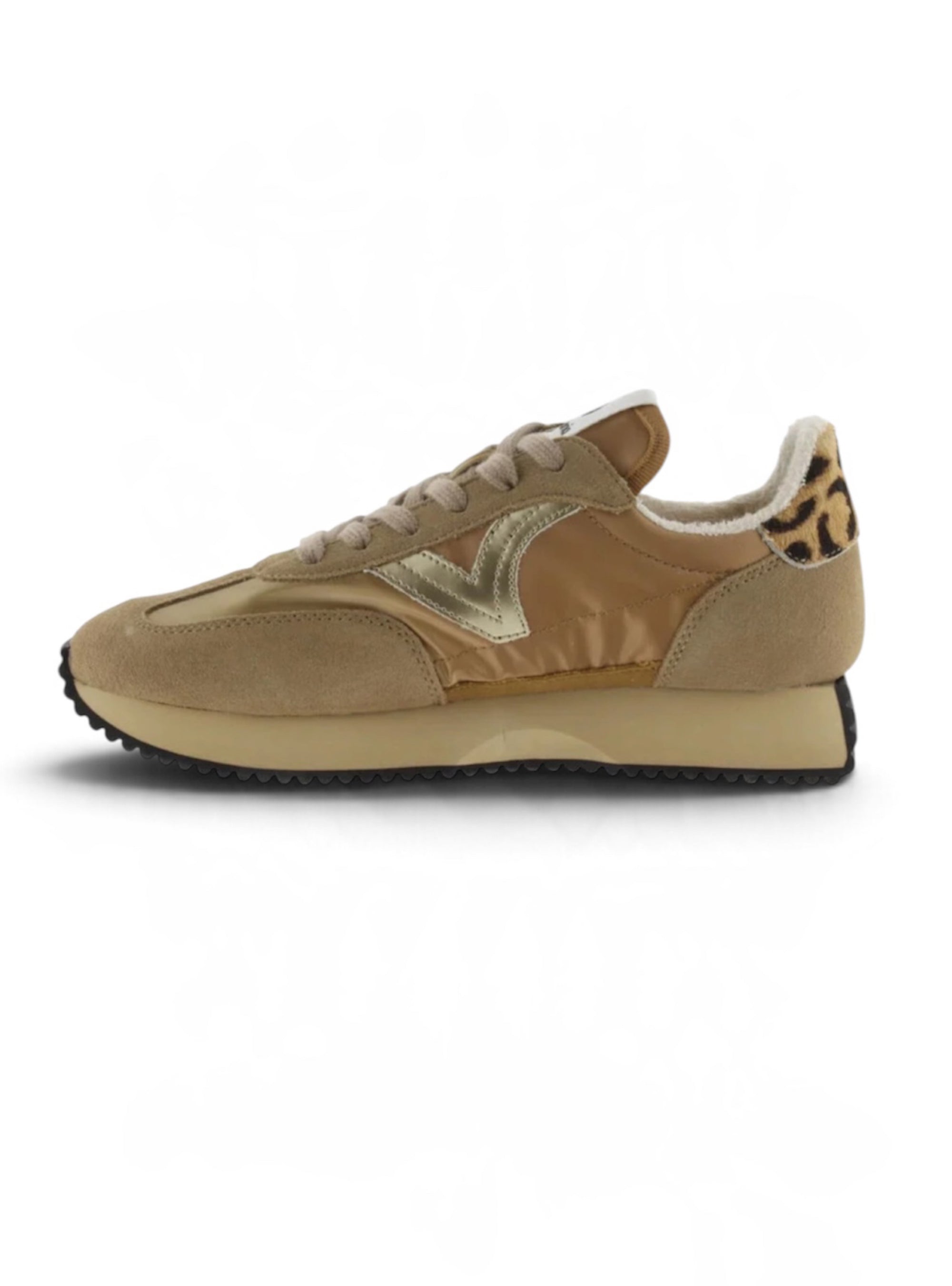 Victoria Shoes Cosmos Metal Camel Sneakers