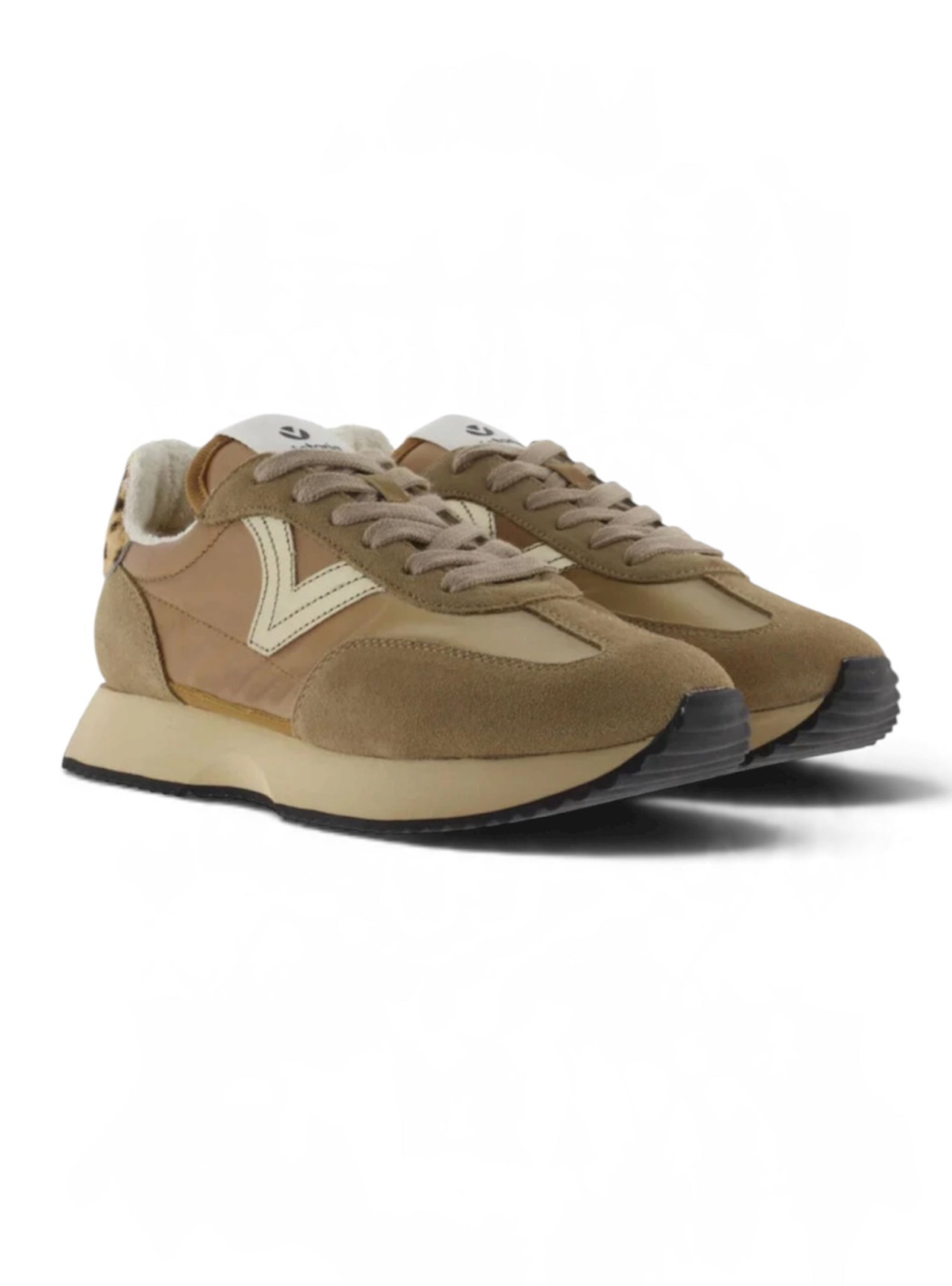 Victoria Shoes Cosmos Metal Camel Sneakers