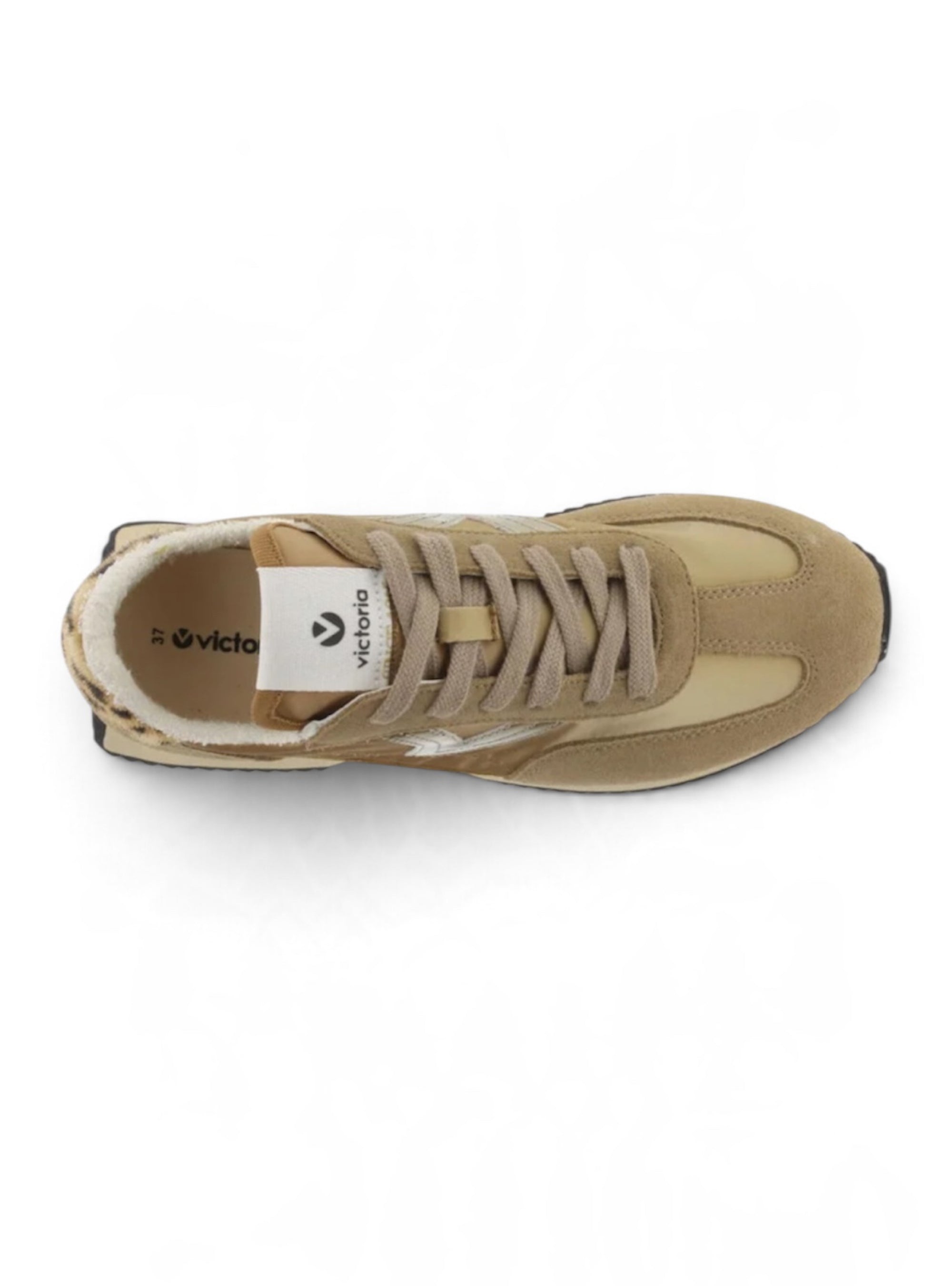Victoria Shoes Cosmos Metal Camel Sneakers