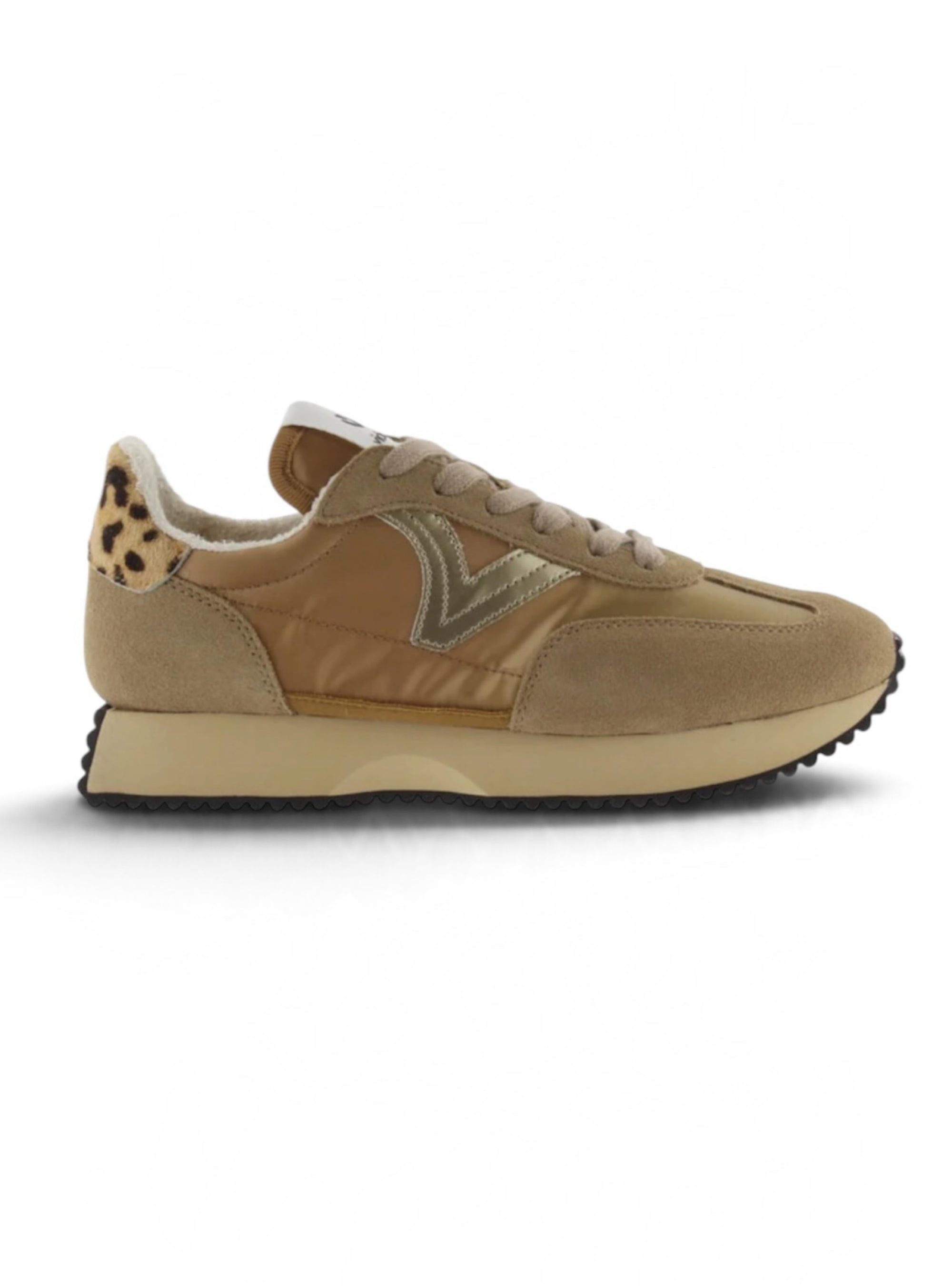 Victoria Shoes Cosmos Metal Camel Sneakers
