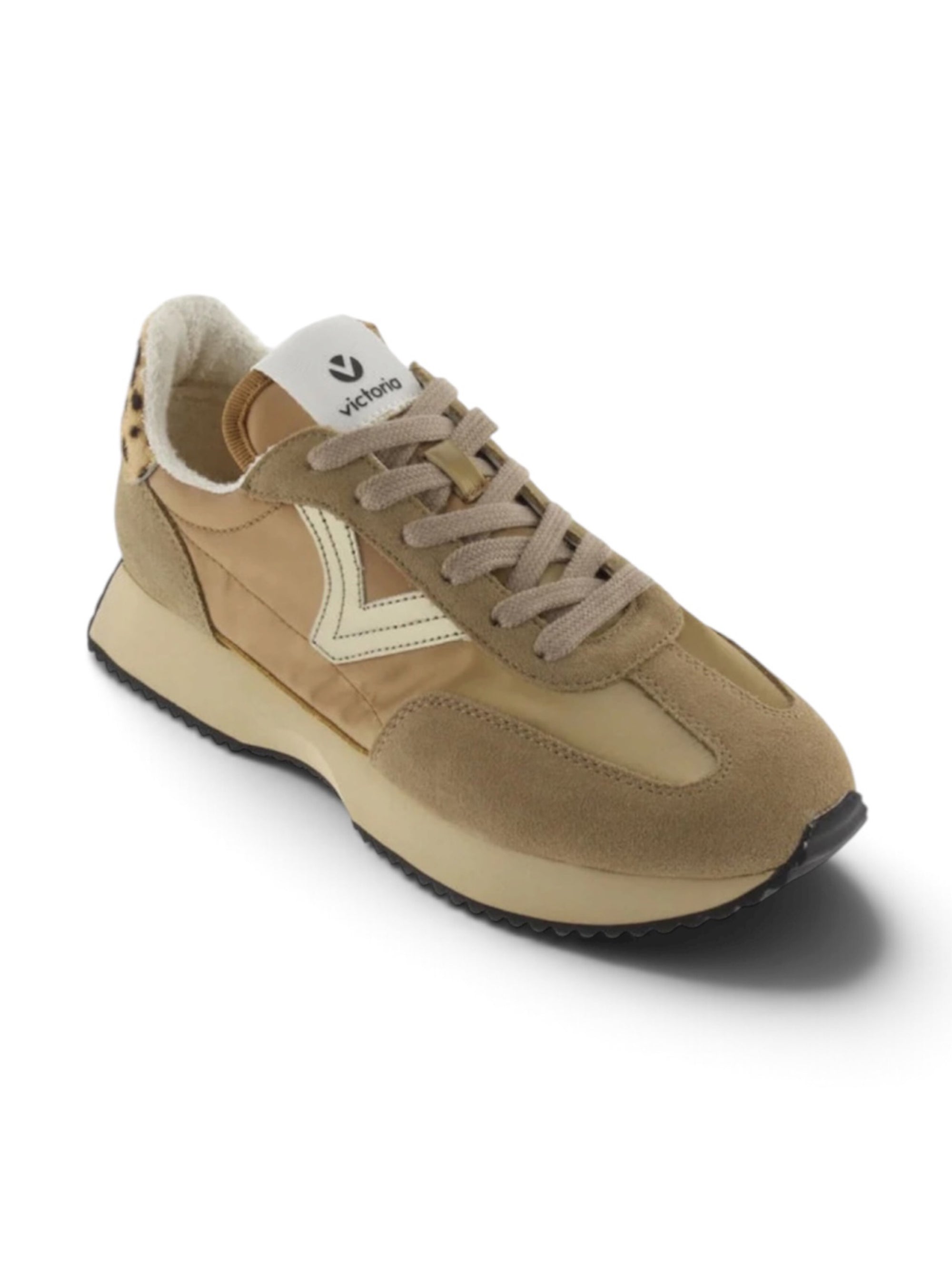 Victoria Shoes Cosmos Metal Camel Sneakers
