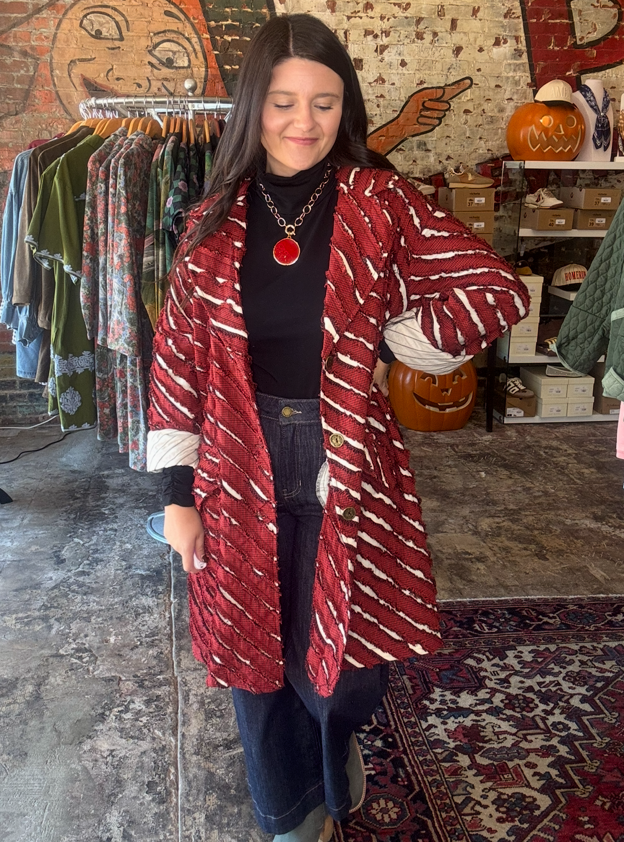 Red-y To Rumble Textured Jacket
