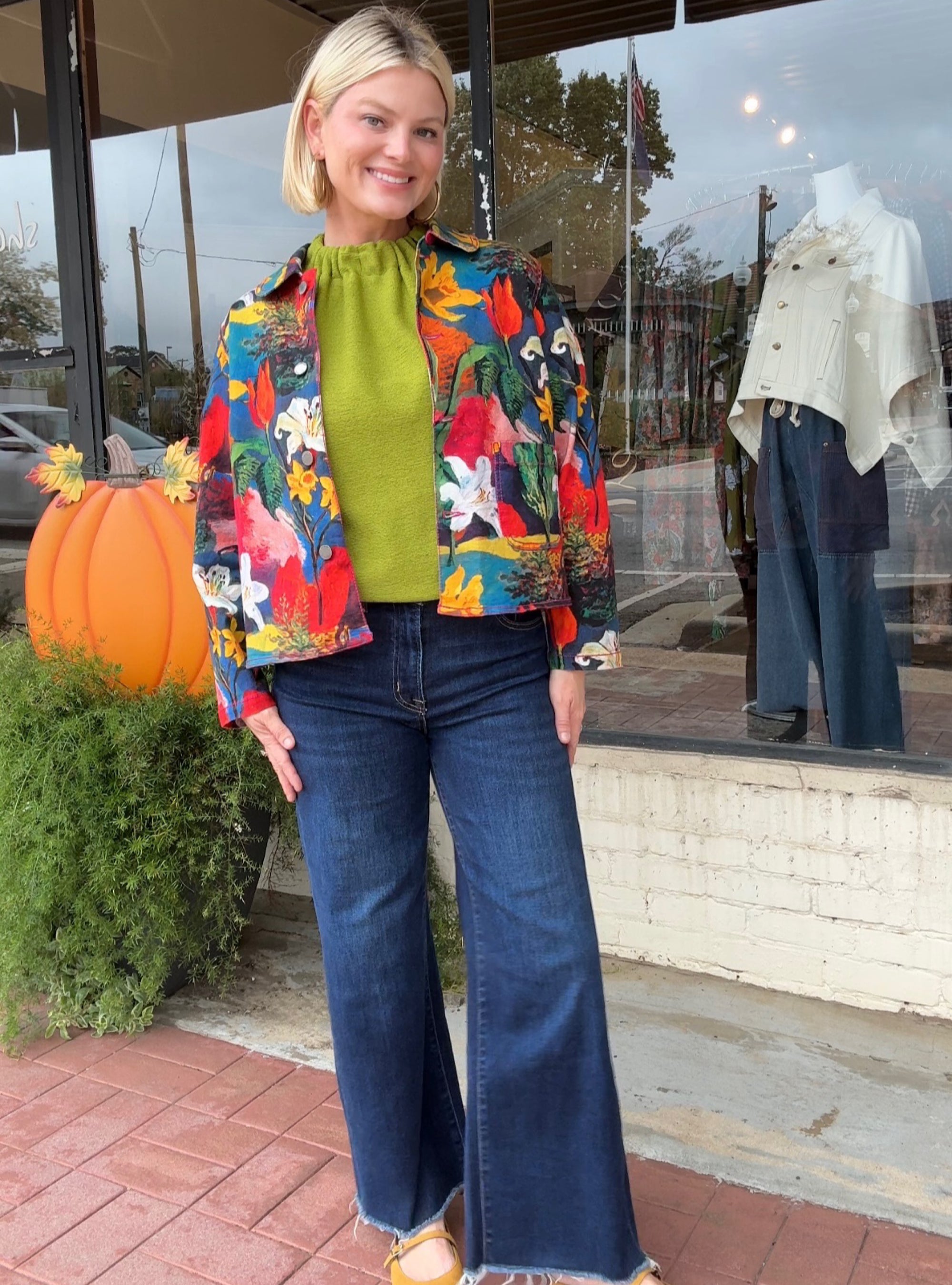 APNY Harvest Printed Denim Jacket