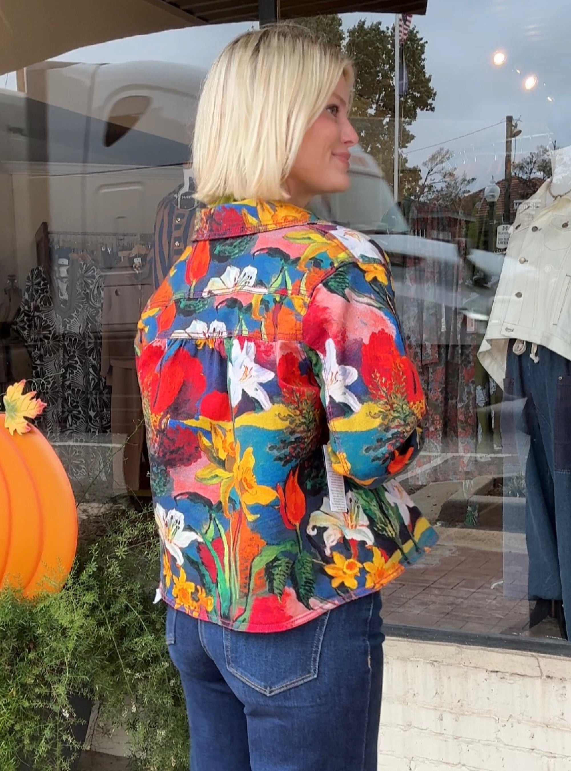 APNY Harvest Printed Denim Jacket