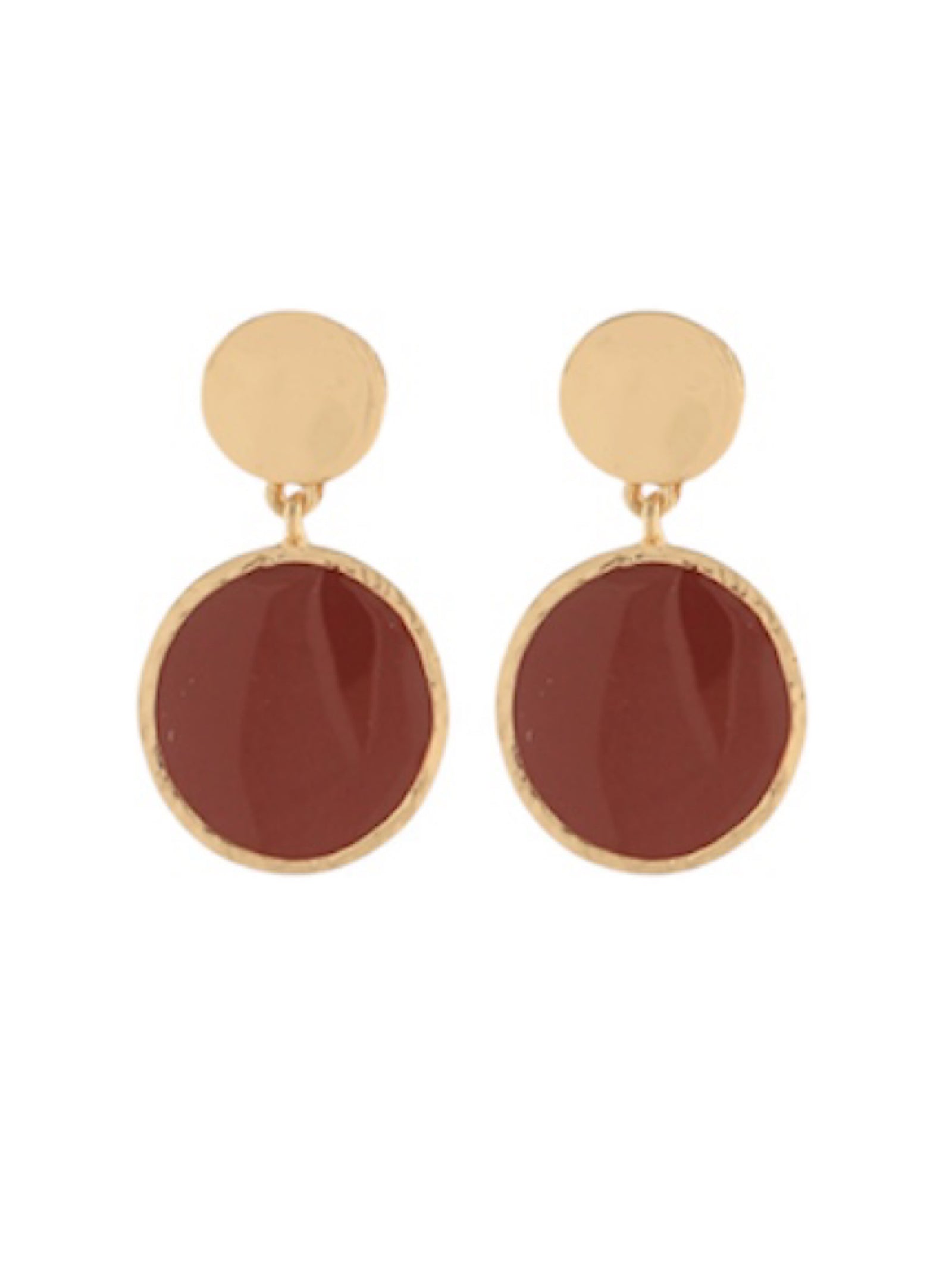 Full Circle Fabulous Earrings - Brown