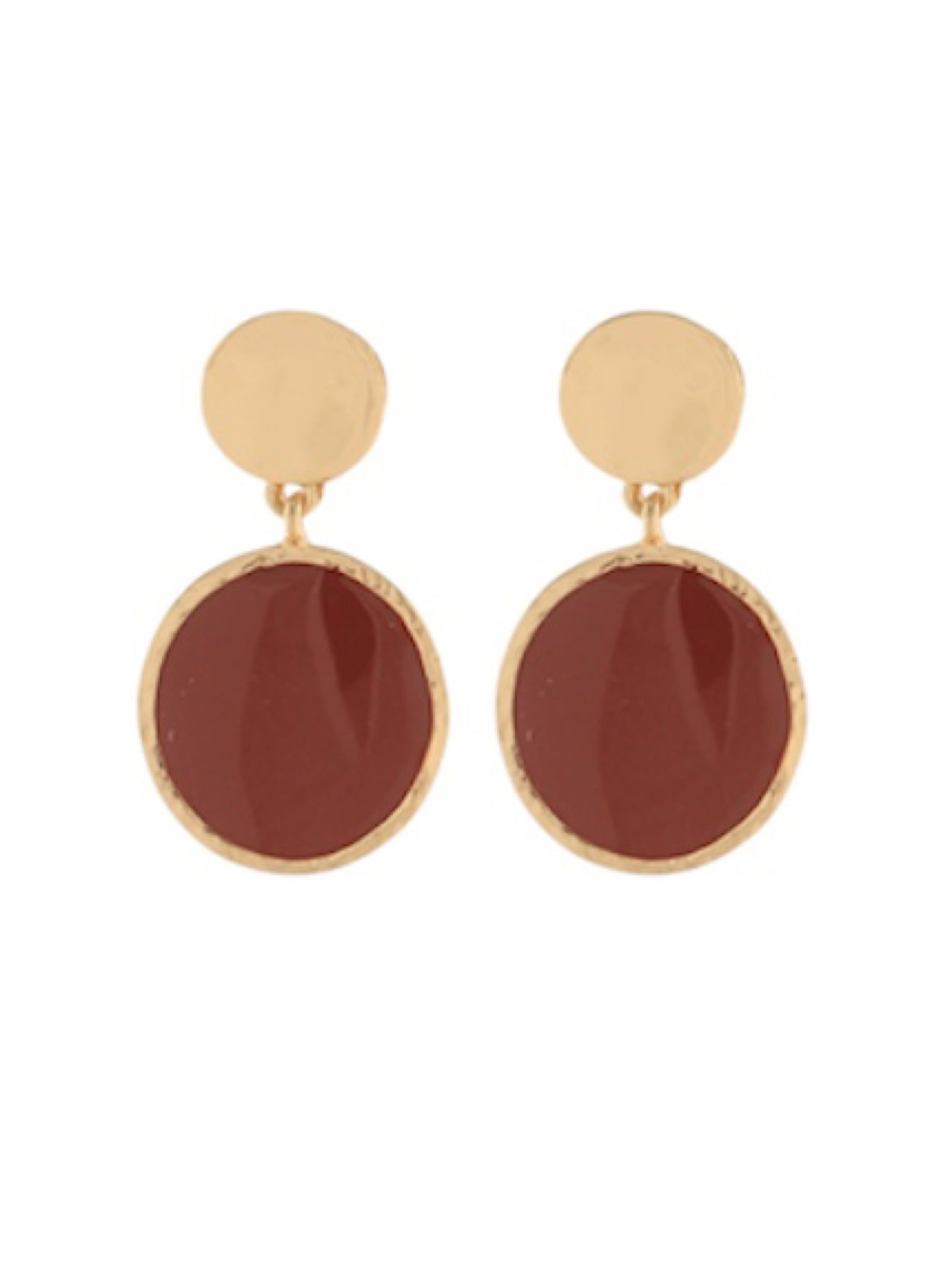 Full Circle Fabulous Earrings - Brown