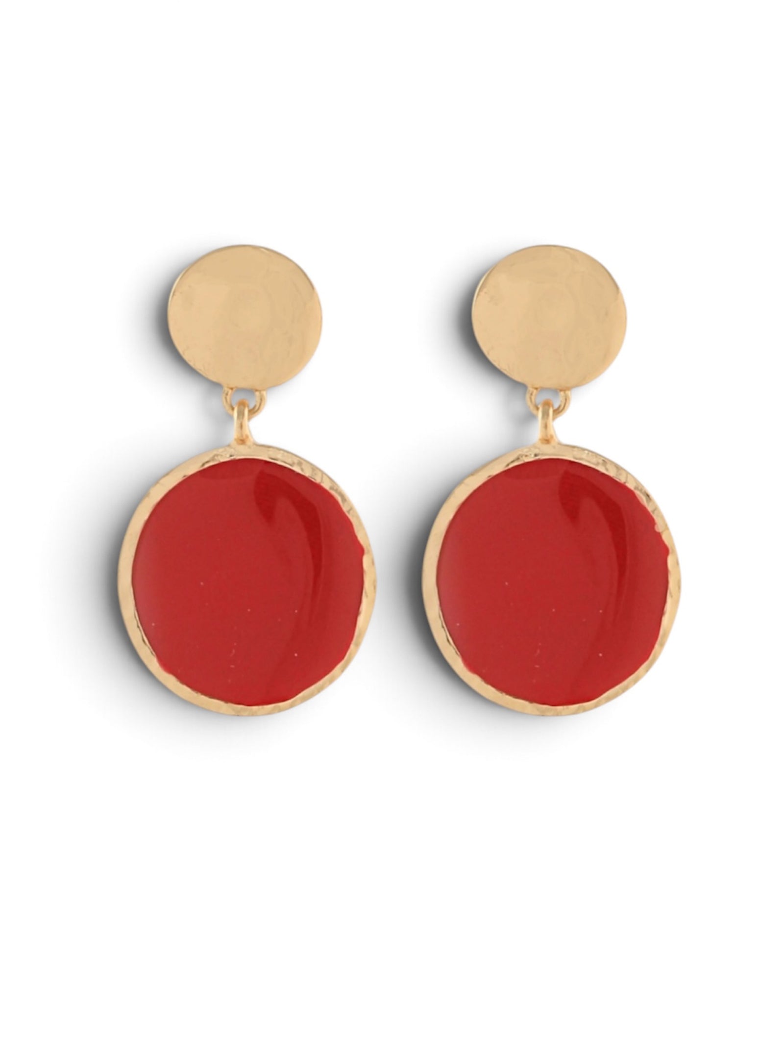 Full Circle Fabulous Earrings - Red