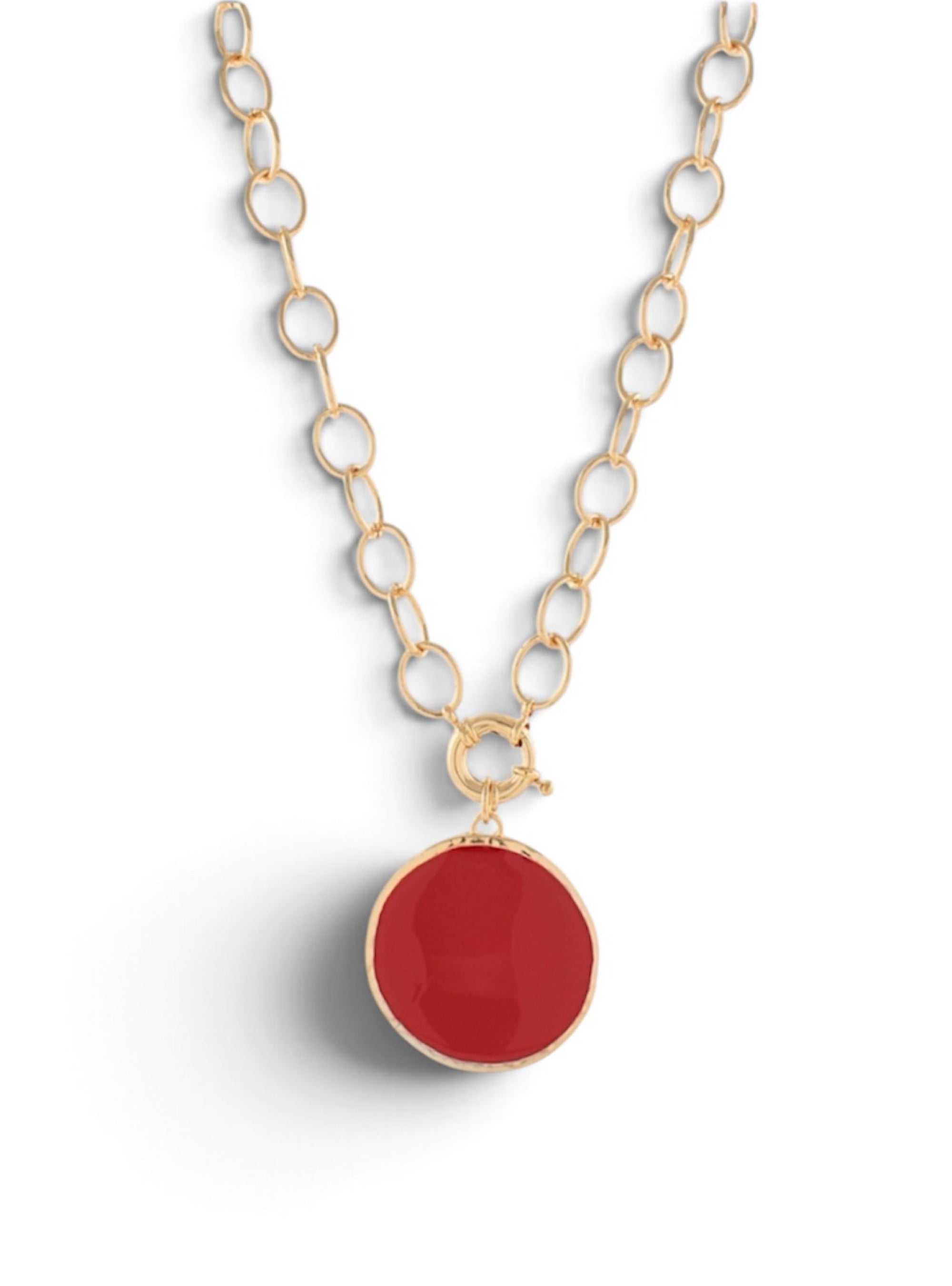 Full Circle Fabulous Necklace - Red