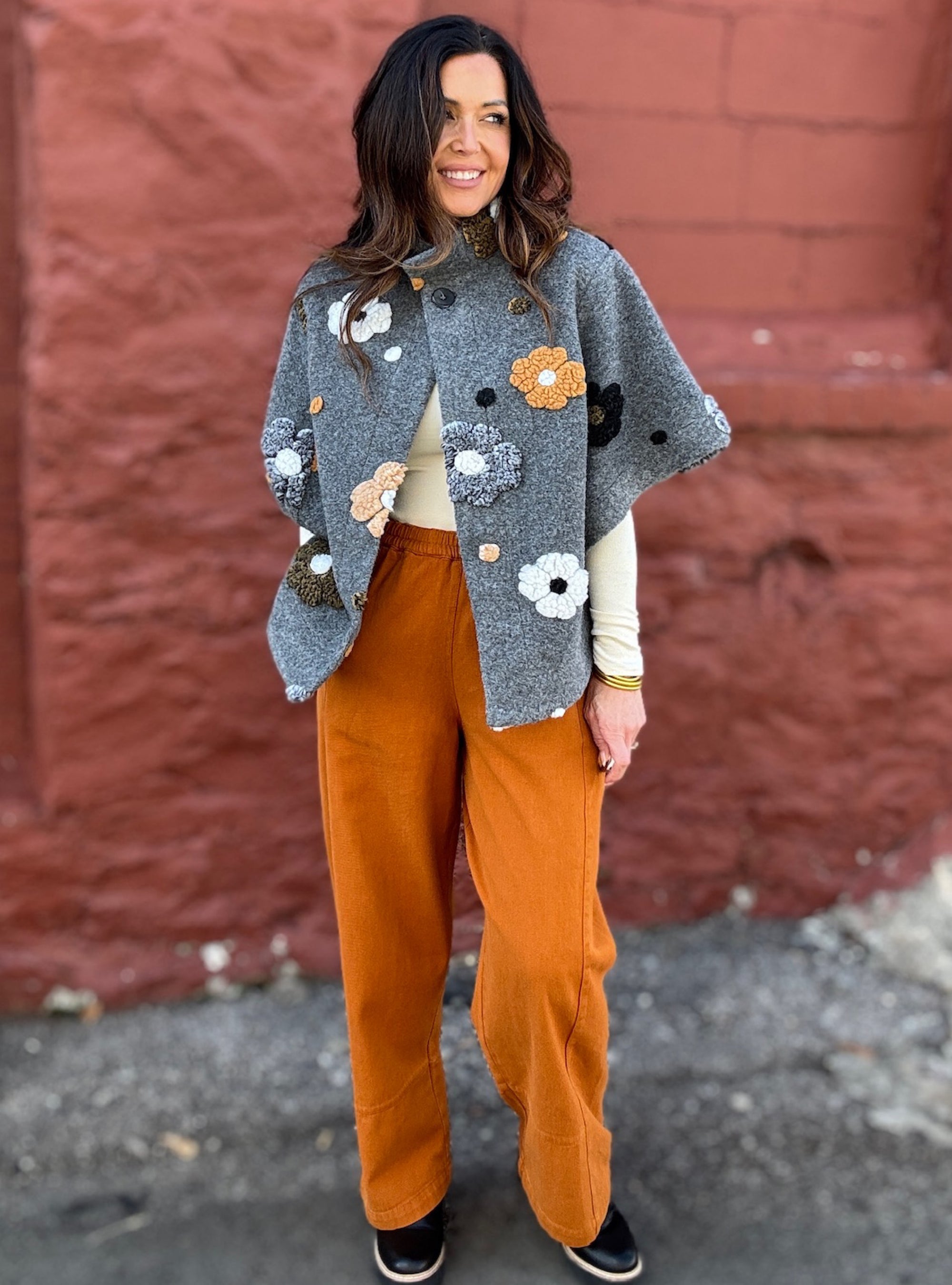 Ivy Jane Pull On Rust Barrel Pant