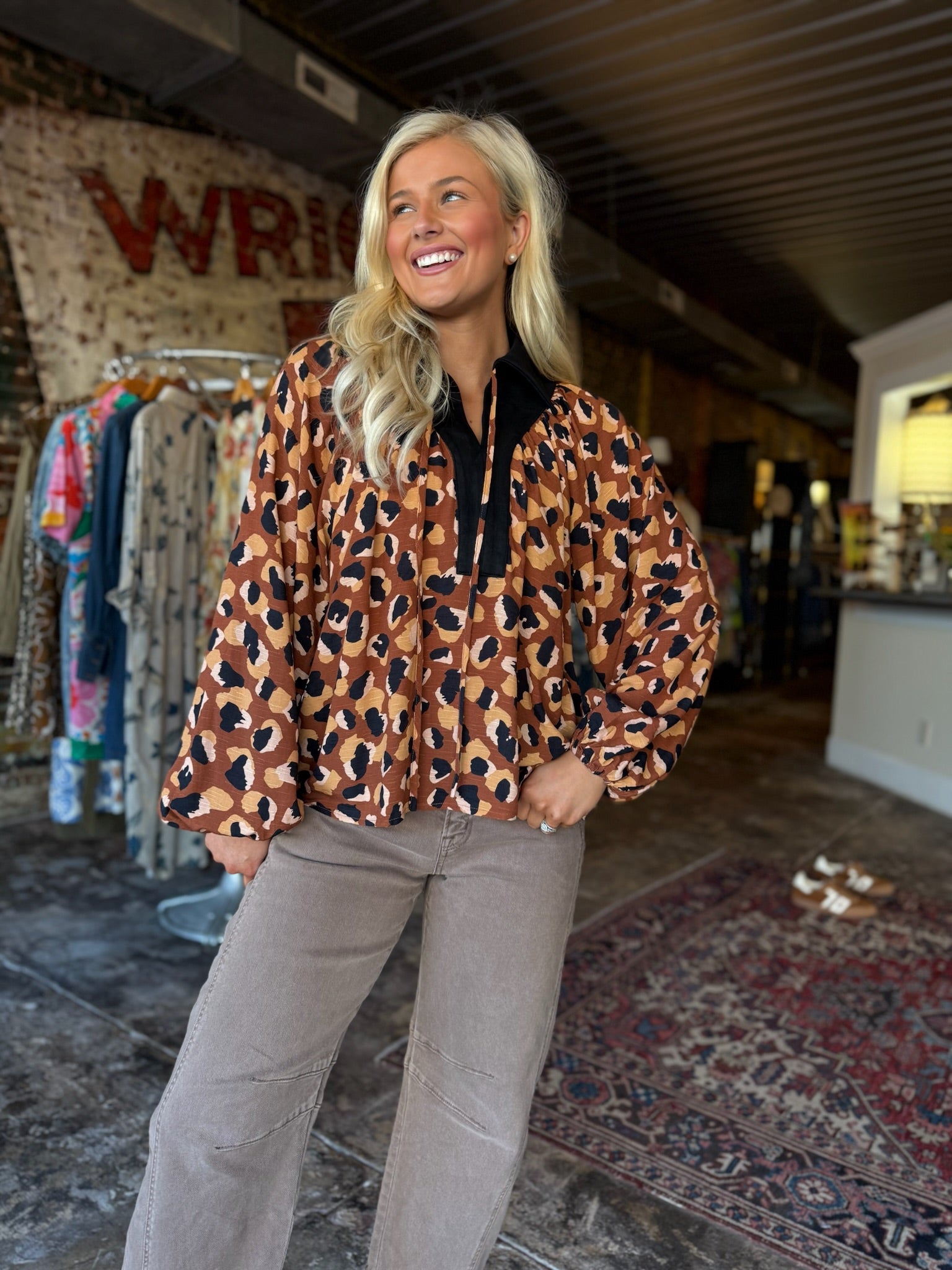 Feline Fine Cheetah Top