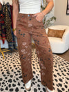 Flower Power Moves Wide Leg Jean