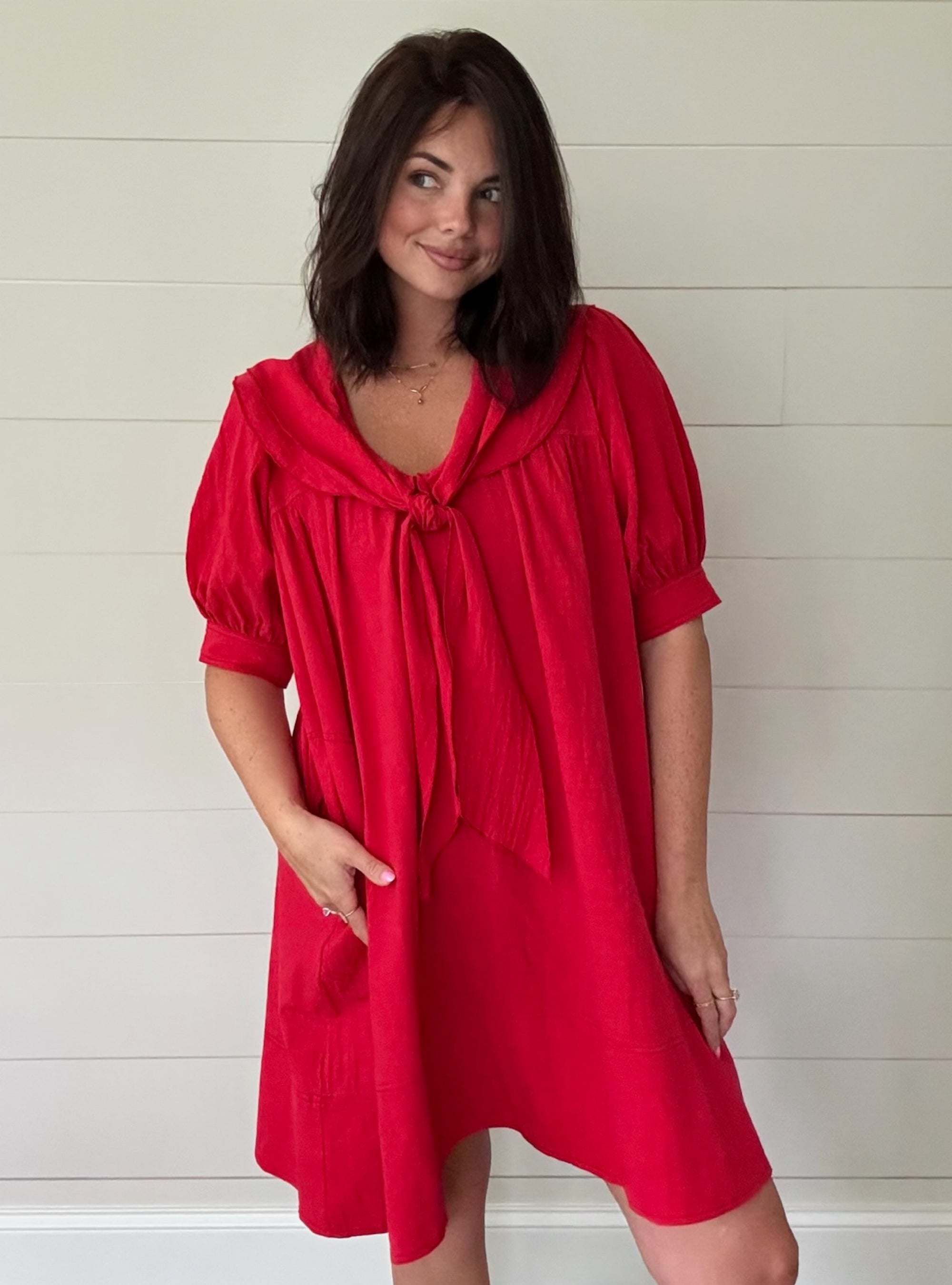 Red-y For The Day Dress