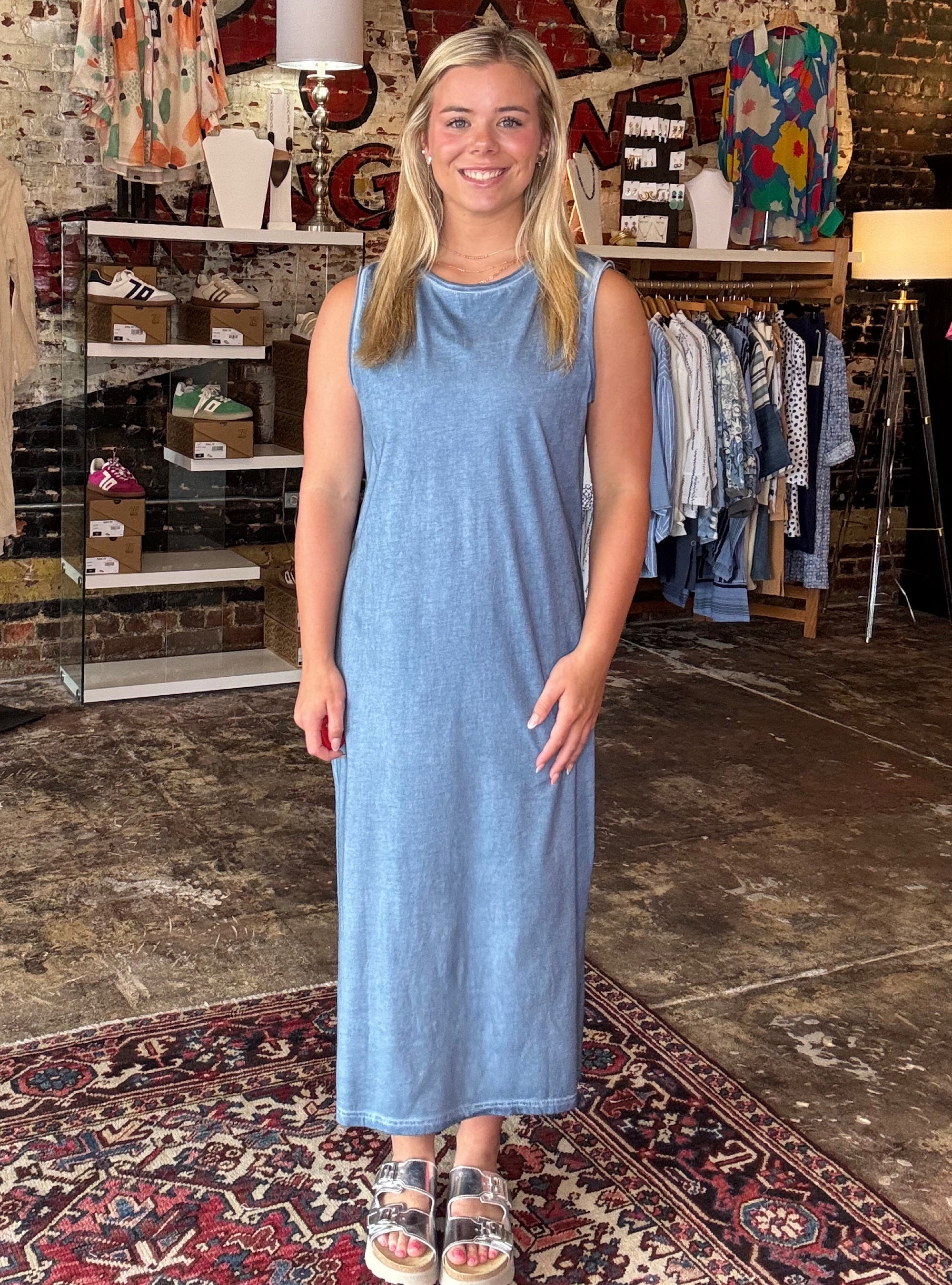 Working For The Weekend Dress - Blue
