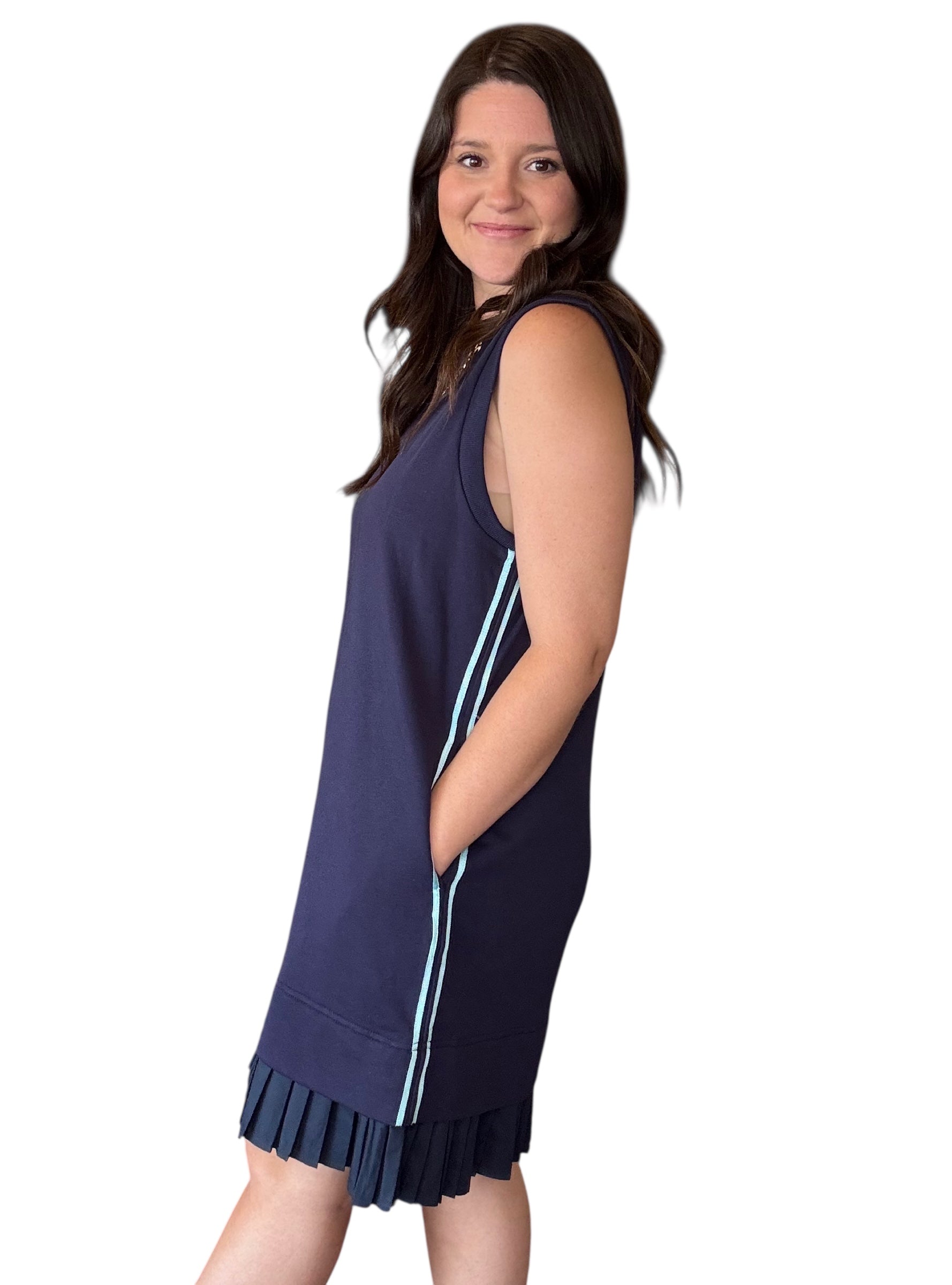Looking Chic In Pleats Sporty Dress