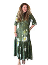 Lior Vega Olive Watercolor Dress