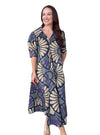 Lior Amber Printed Midi Dress - Navy Floral