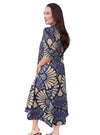 Lior Amber Printed Midi Dress - Navy Floral