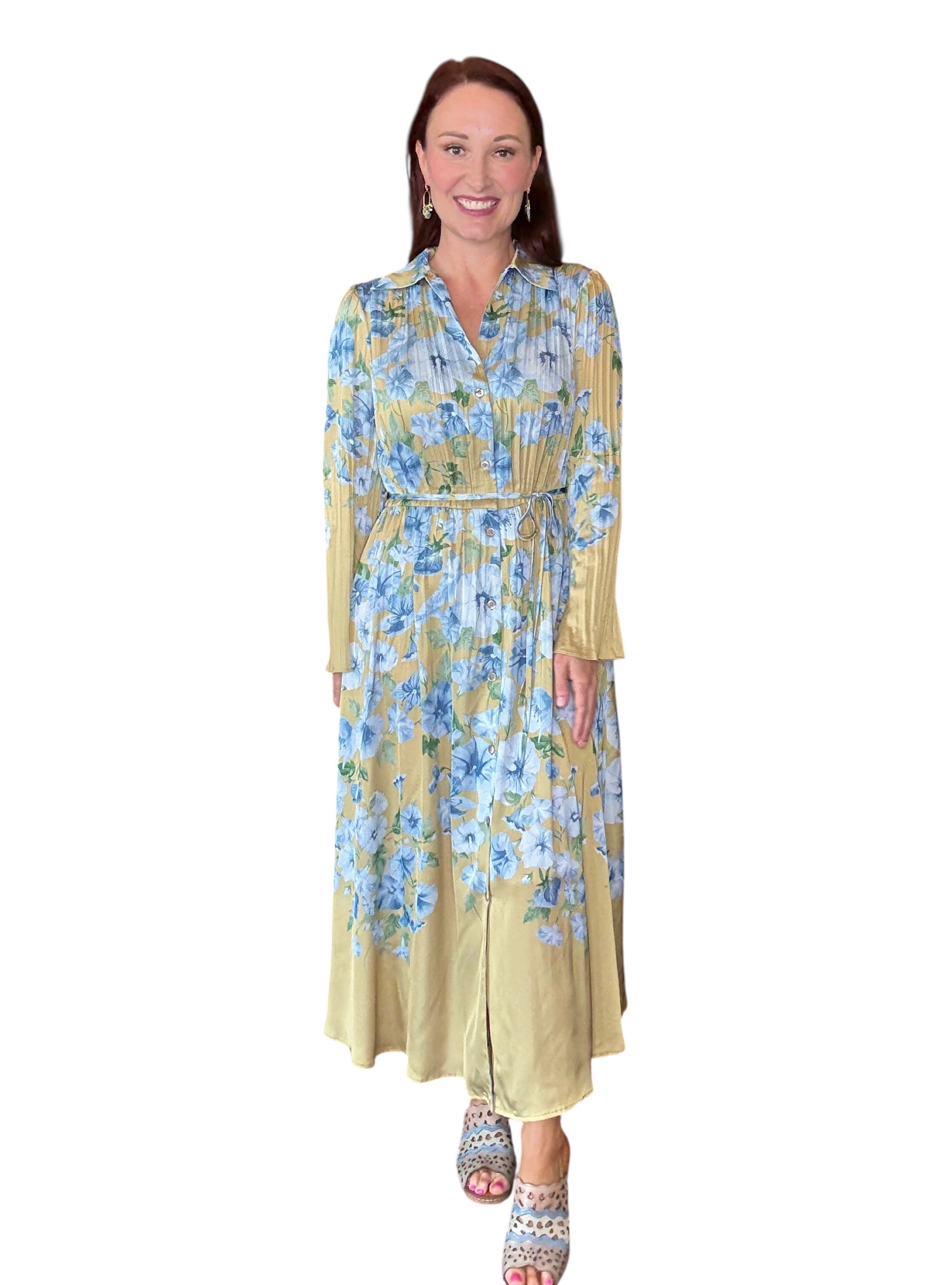 Let The Pleats Do The Talking Dress