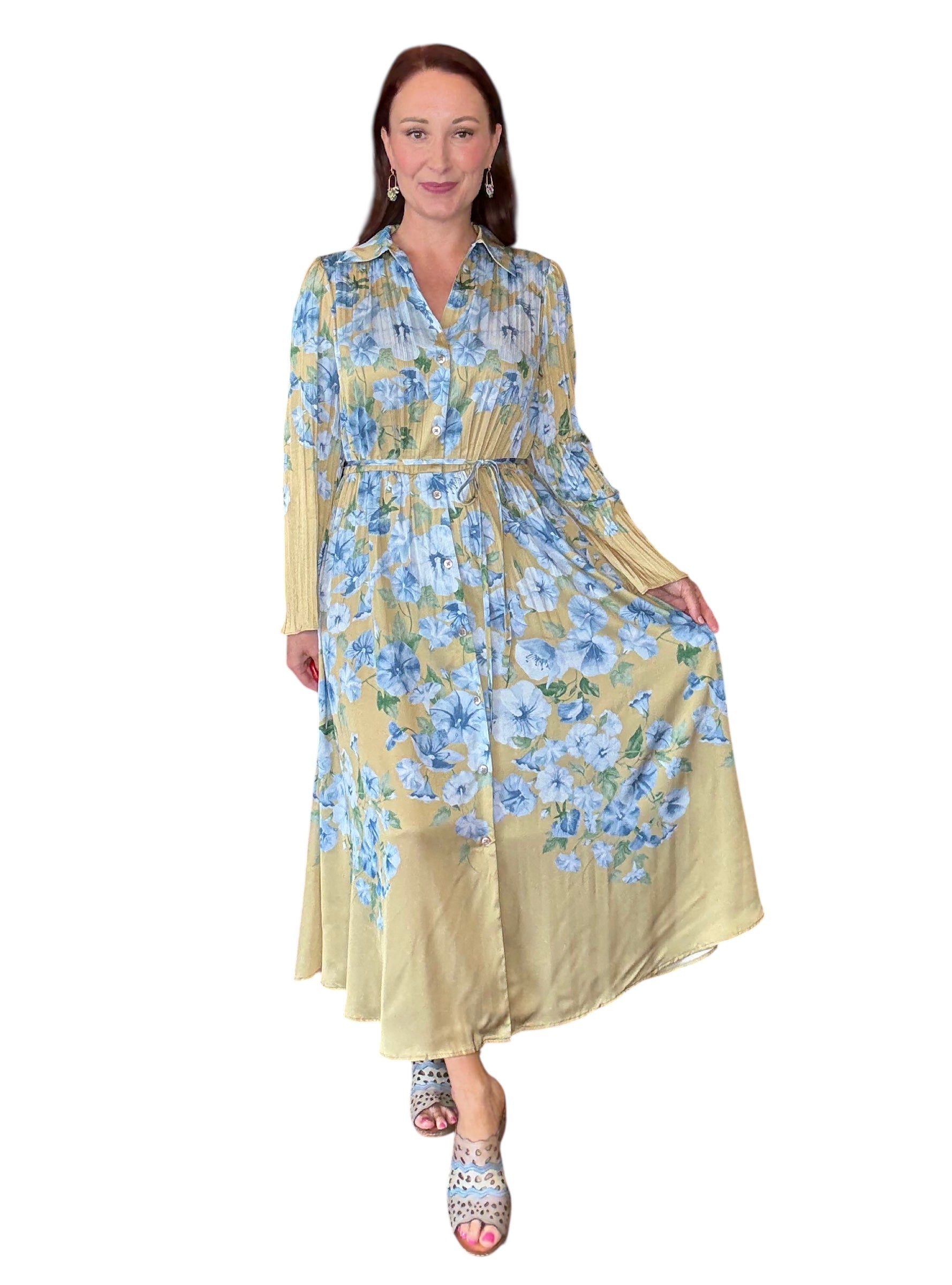 Let The Pleats Do The Talking Dress