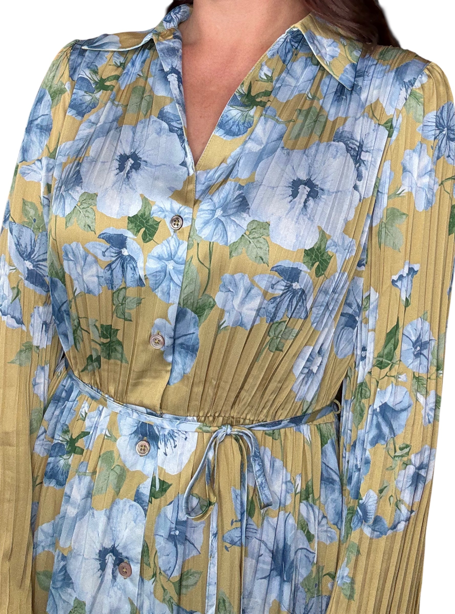 Let The Pleats Do The Talking Dress