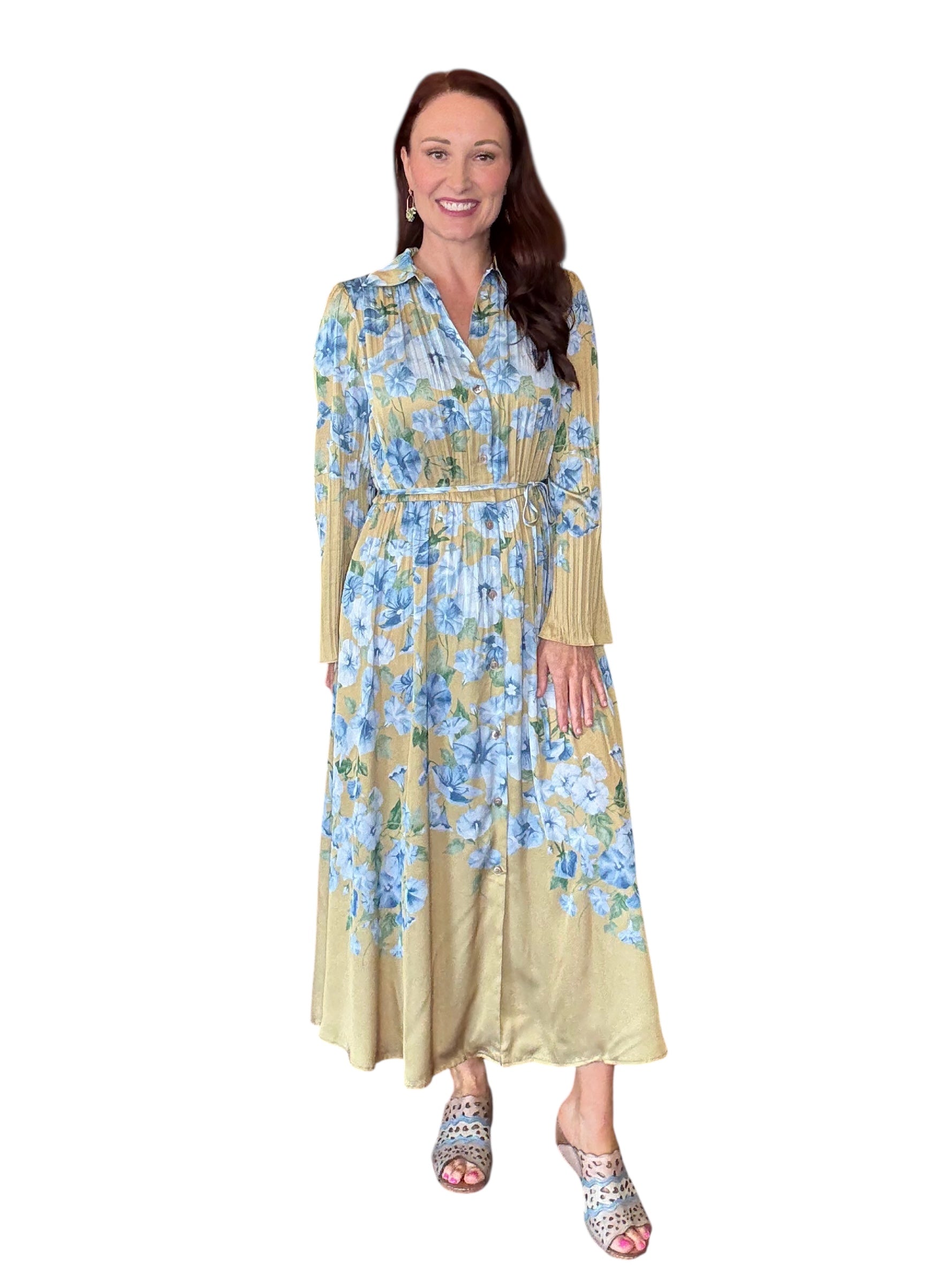 Let The Pleats Do The Talking Dress