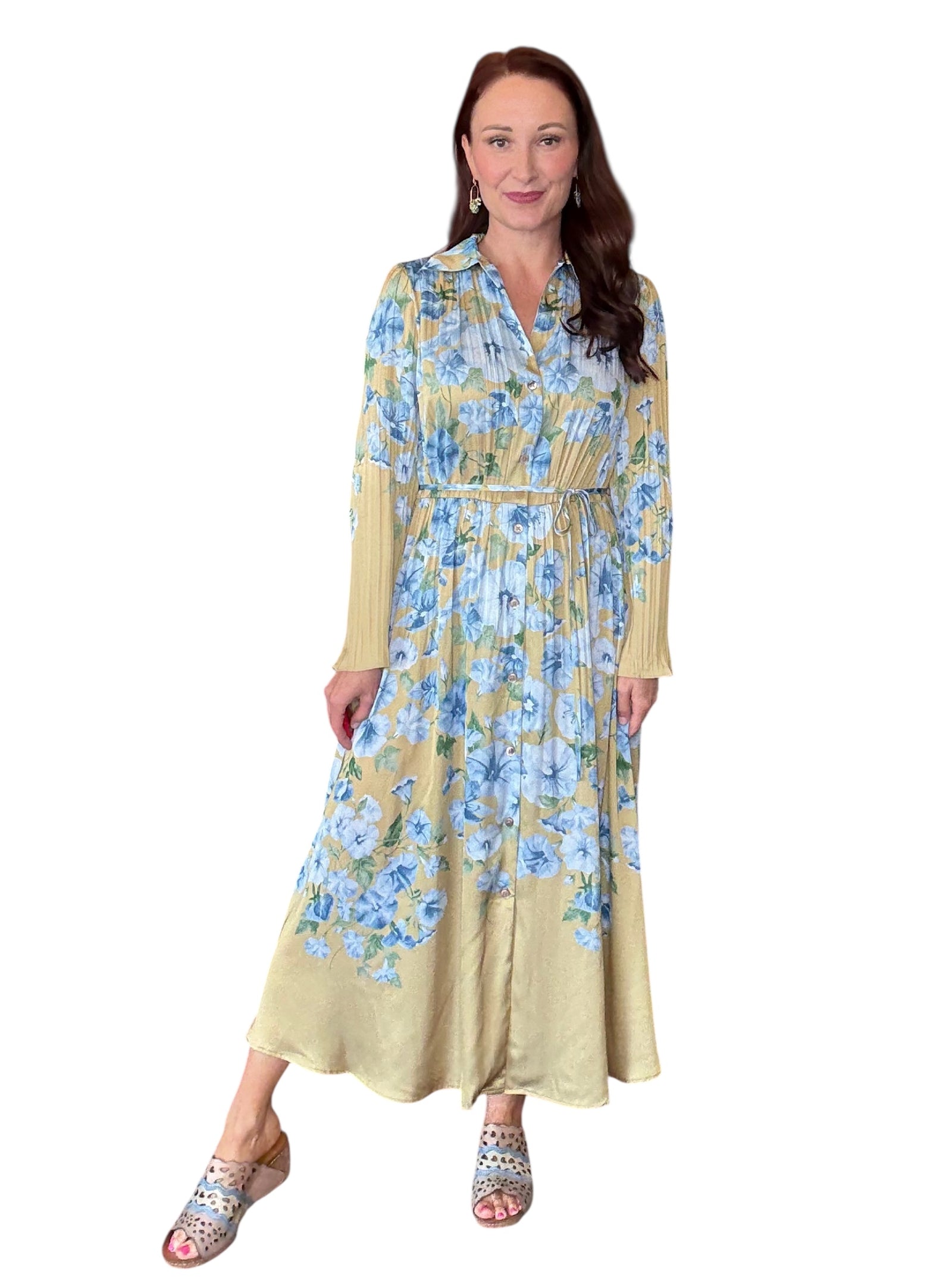 Let The Pleats Do The Talking Dress