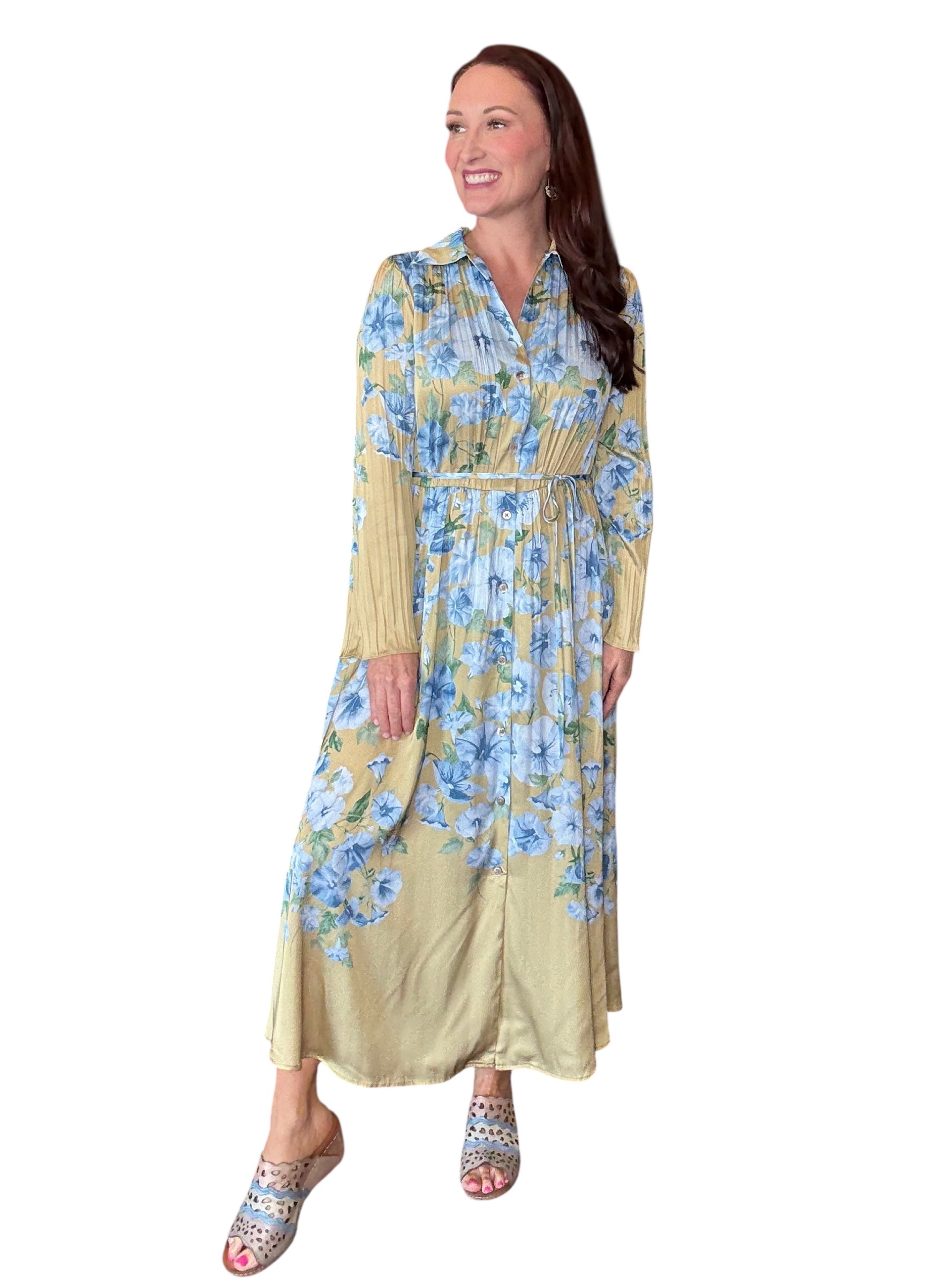 Let The Pleats Do The Talking Dress