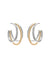Mixing Metals Two-Tone Earrings