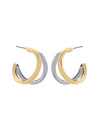 Let’s Hoop Two-Tone Earrings
